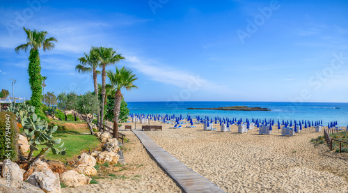 Landscape with Fig Tree Bay in Protaras, Cyprus photo