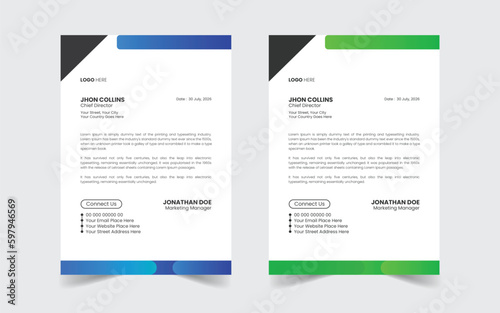 The Best Corporate Letterhead Design Template. Abstract vector layout background set. For art template design, list, front page.
Business brochure flyer design with background, vector eps10