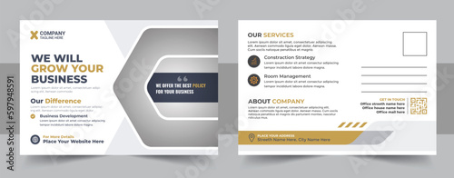 Creative postcard design. amazing and modern postcard design, Corporate eddm postcard template