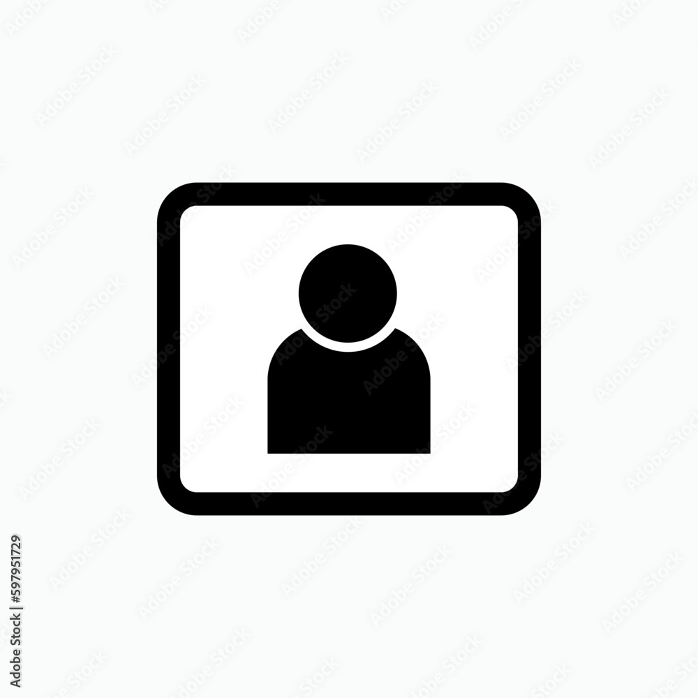 Contact Icon. Contact Person, Personal Symbol - Vector, Applied for Design, Presentation, Website or Apps Elements. Contact Icon. Contact Person, Personal Symbol - Vector, Applied for Design, Presentation, Website or Apps Elements.