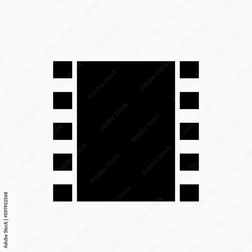 Film Icon. Filmstrip Symbol - Vector.  