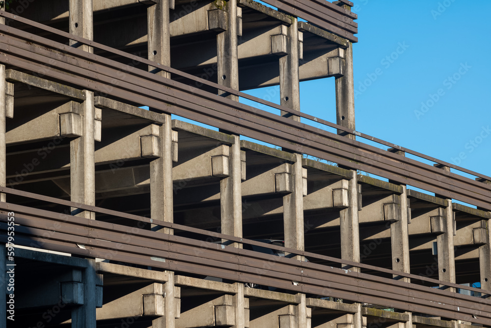 Fototapeta premium vacant old parking garage