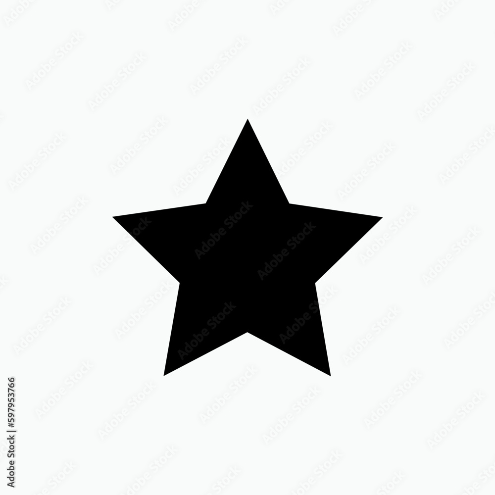 Star Geometric Basic Shape Icon - Vector, Sign and Symbol for Design, Presentation, Website or Apps Elements. Star Geometric Basic Shape Icon - Vector, Sign and Symbol for Design, Presentation, Website or Apps Elements.