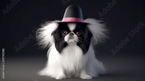 Canvas Print Magic is in the Paws of the Japanese Chin