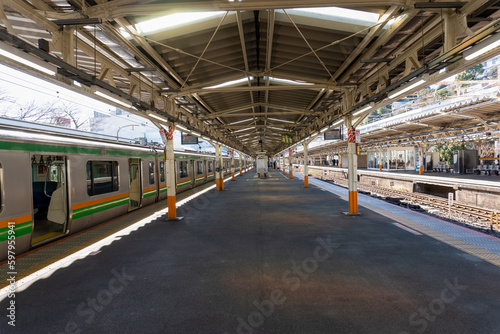 Atami train station in Shizuoka,　Japan