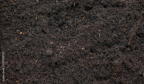 Soil for planting. Soil meat. Soil mixed with rice hulls, coconut residue to make bio soil.