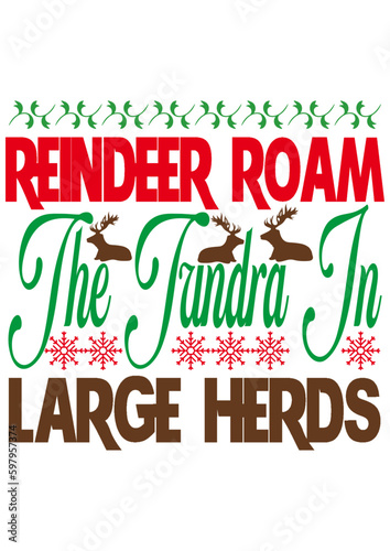 Reindeer roam the tundra in large herds