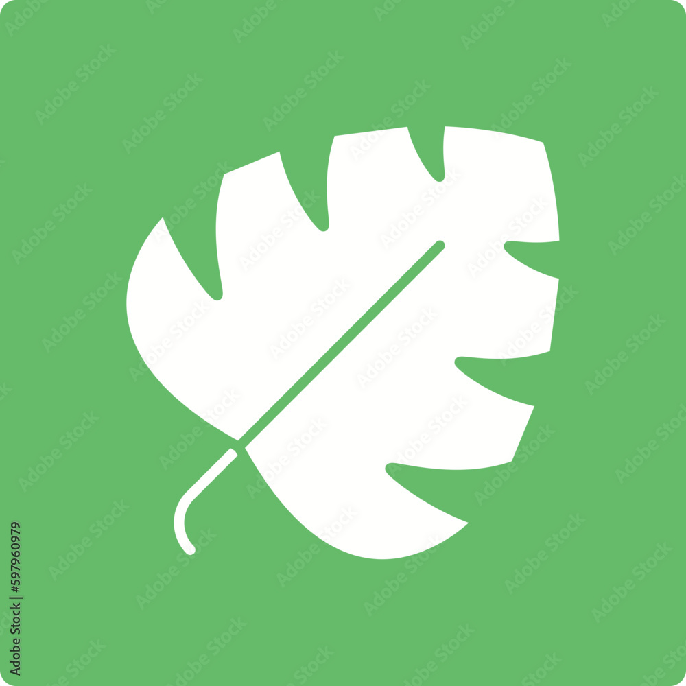 Fototapeta premium Monstera Icon