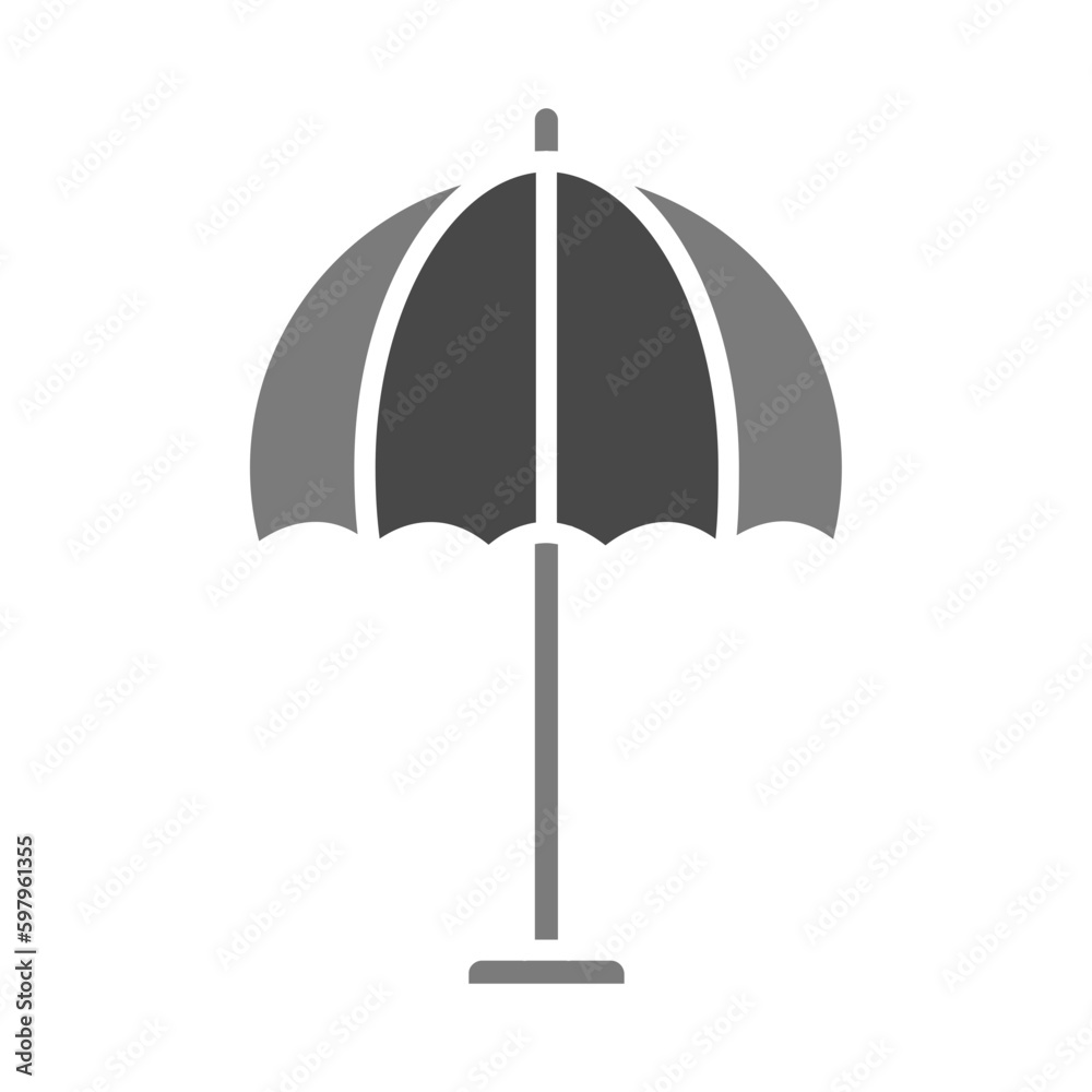Sun Umbrella Icon Sun Umbrella Icon