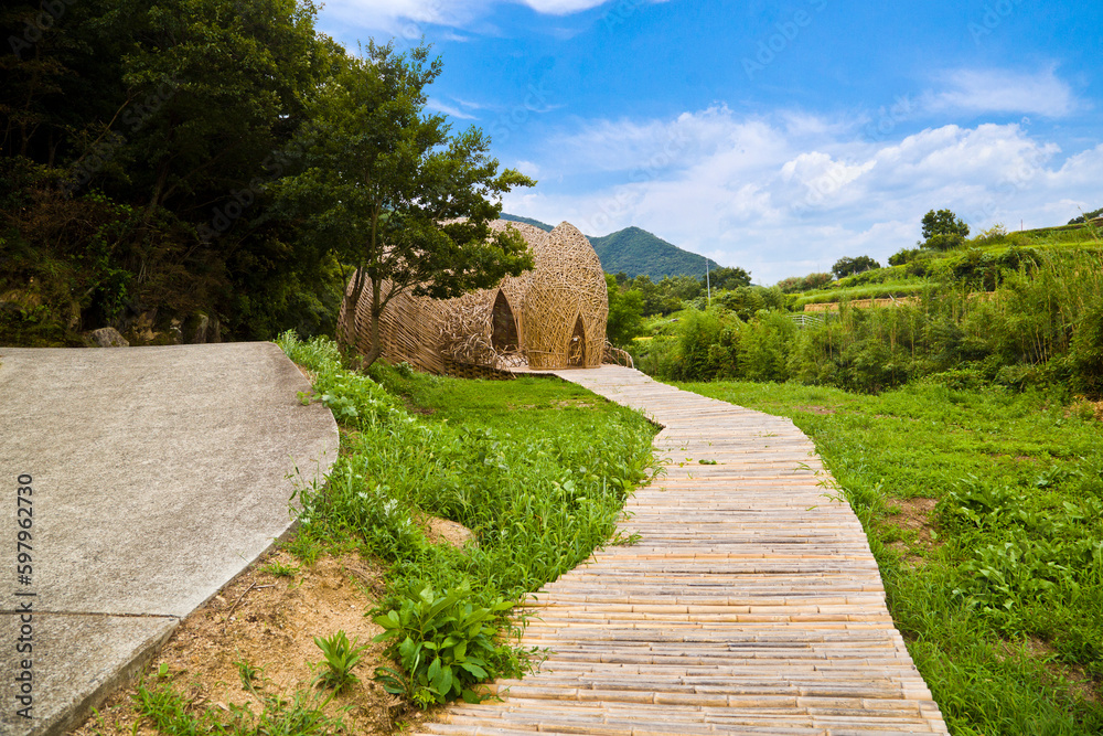 Rice terraces or Senmaida in Shodoshima island, Shikoku.