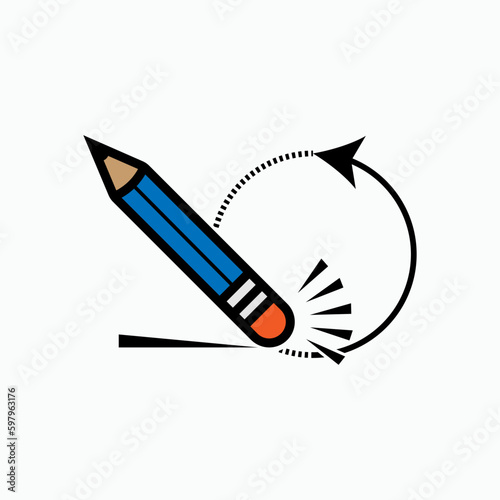 Clear History Icons. Symbol to Delete Story. Applied for Design, Presentation, Website or Apps Elements - Vector.