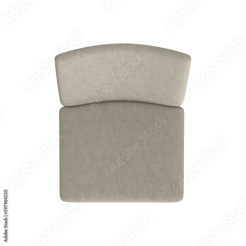 Armchair for home and office on a transparent background, isolated object, png, 3D rendering
