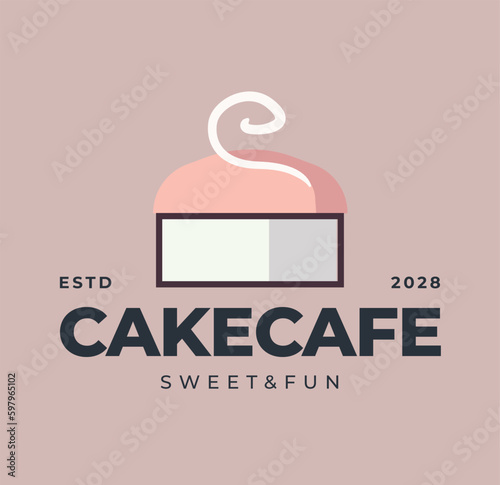 Cake bakery cake logo, design inspiration vector template for bakery logo