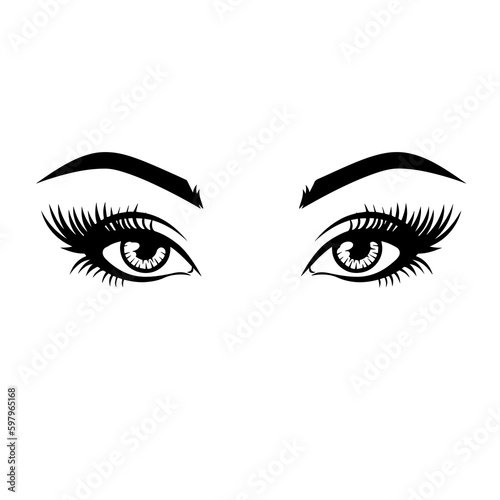 Leinwand Poster female eyes