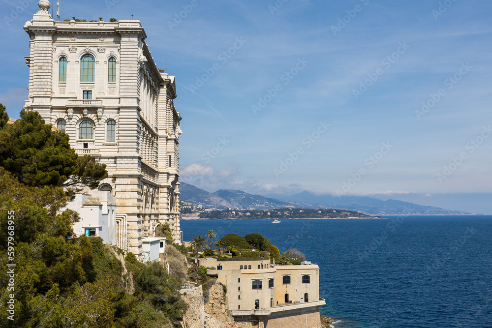 Musée Océanographique de Monaco dominant la Méditerranée