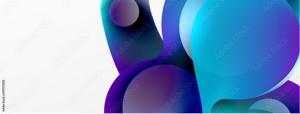 Fluid abstract background. Liquid color gradients composition. Round shapes and circle flowing design for wallpaper, banner, background or landing Fluid abstract background. Liquid color gradients composition. Round shapes and circle flowing design for wallpaper, banner, background or landing
