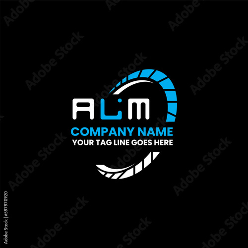 ALM letter logo creative design with vector graphic, ALM simple and modern logo.