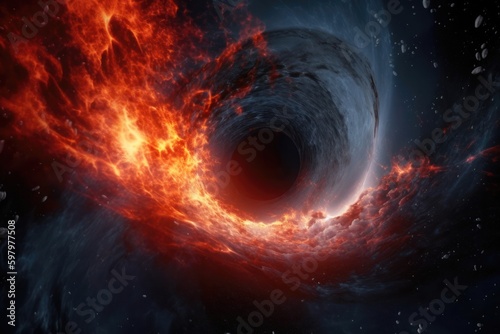 The Birth of a Colossal Jet: Exploring the Source of a Plasma Blast from the Edge of a Supermassive Black Hole. Generative Ai