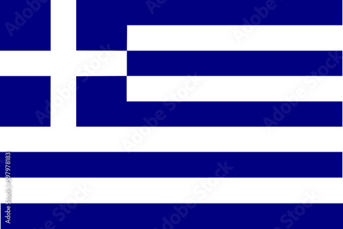 Greek flag of Greece illustration