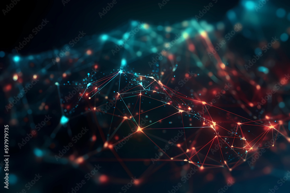 Abstract AI Network Background Polygon Light Uhd. Created by Generative AI Abstract AI Network Background Polygon Light Uhd. Created by Generative AI