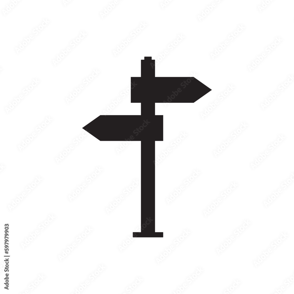 Road signs icon isolated on white background Road signs icon isolated on white background