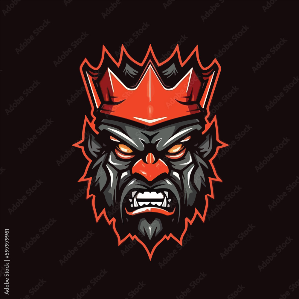King Mascot Logo Design King Mascot Logo Design