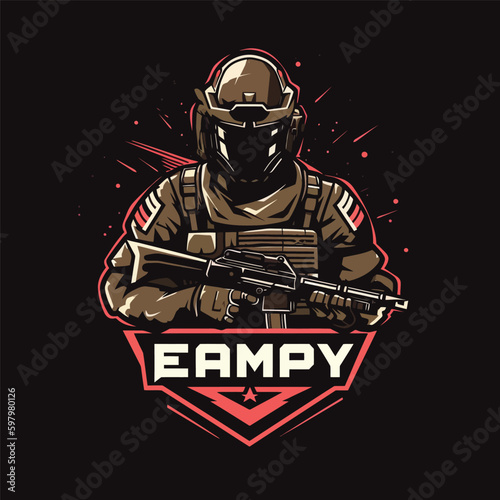 Army E-Sport Logo Design