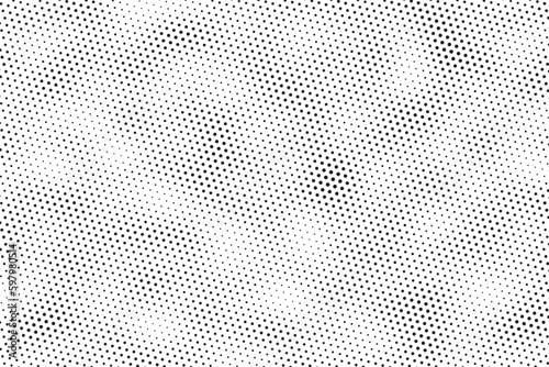 Halftone vector background. Monochrome halftone pattern. Abstract geometric dots background. Pop Art comic gradient black white texture. Design for presentation banner  poster  flyer  business card.