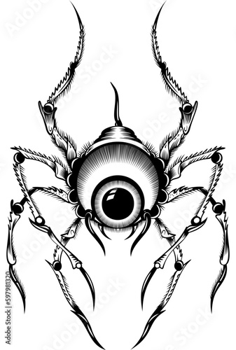 Big Eye Spider Tattoo