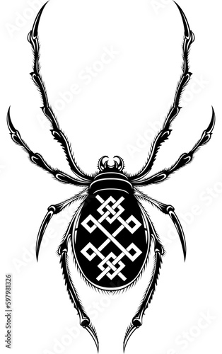 Spider Tattoo Sketch