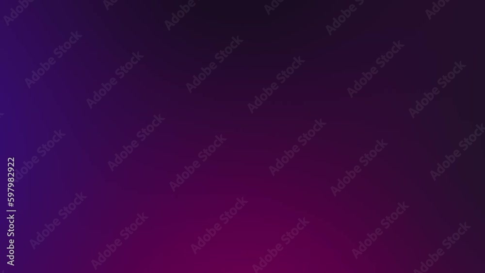 Abstract dual color gradient background with liquid style waves featured violet and blue. Seamless looping video.