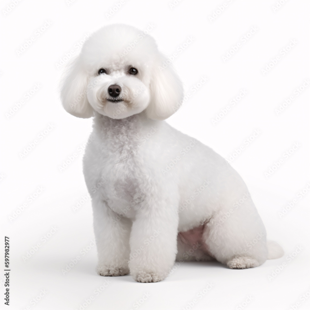 Bichon Frise breed dog isolated on white background
