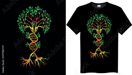 Dna Tree T-Shirts Design