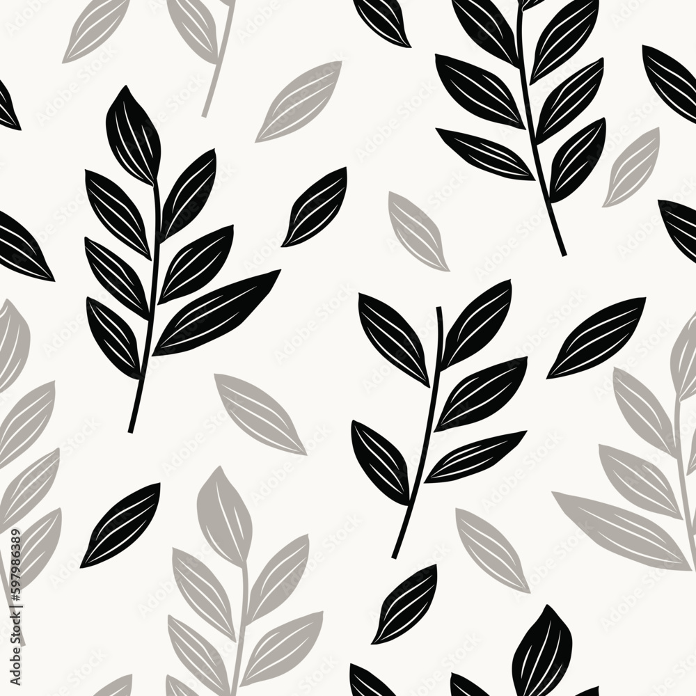 seamless pattern with leaves seamless pattern with leaves