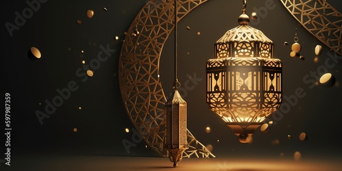Islamic festival design Generative AI