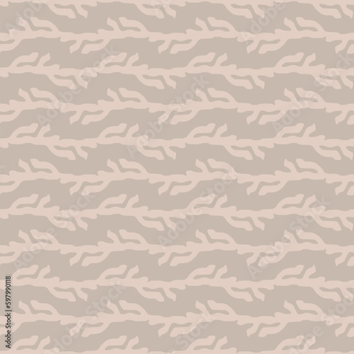 An abstract beige stripes seamless vector pattern