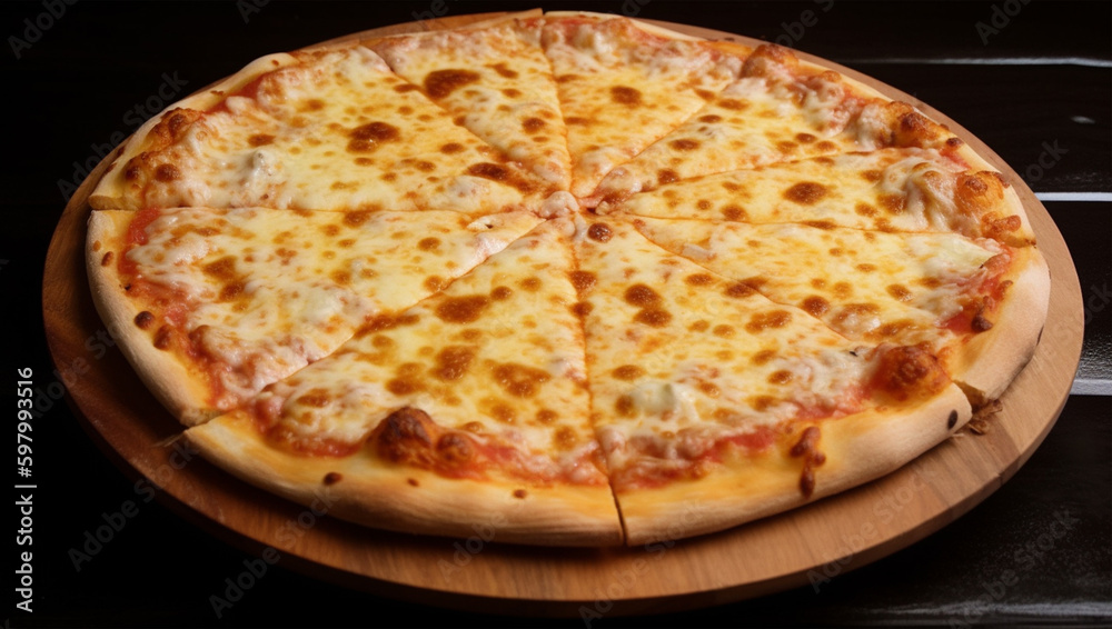 A pizza with pepperoni on it, AI Generative A pizza with pepperoni on it, AI Generative