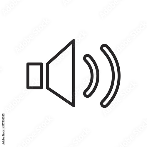 Volume Symbol Icon Vector Design Illustration 