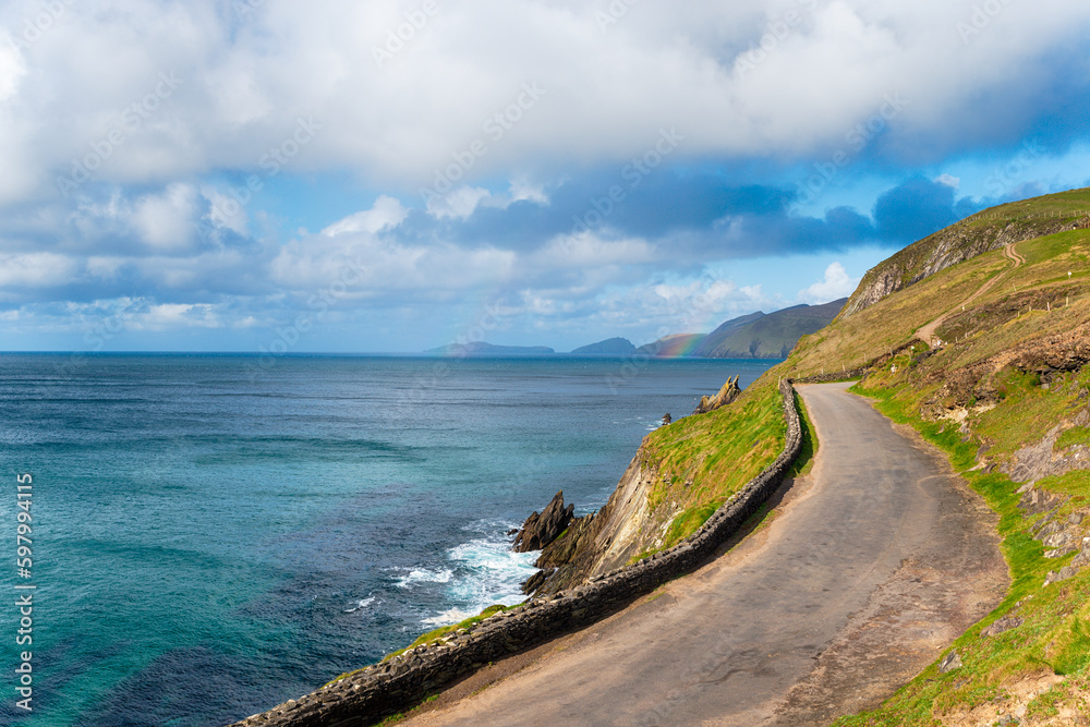 A road over Dunmore Head on Slea Drive