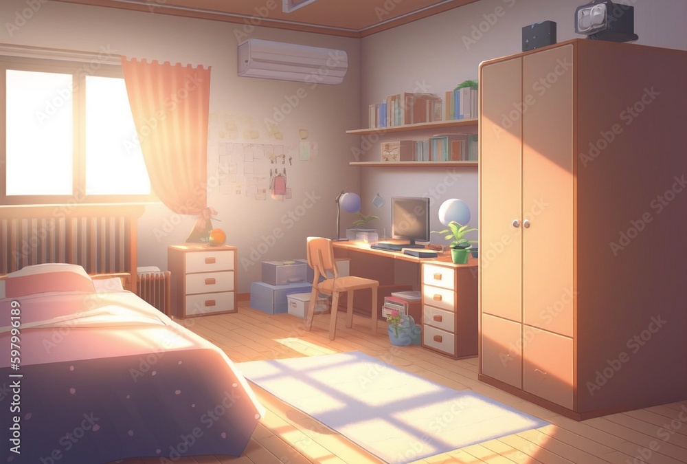 Bedroom Cute Cartoon
