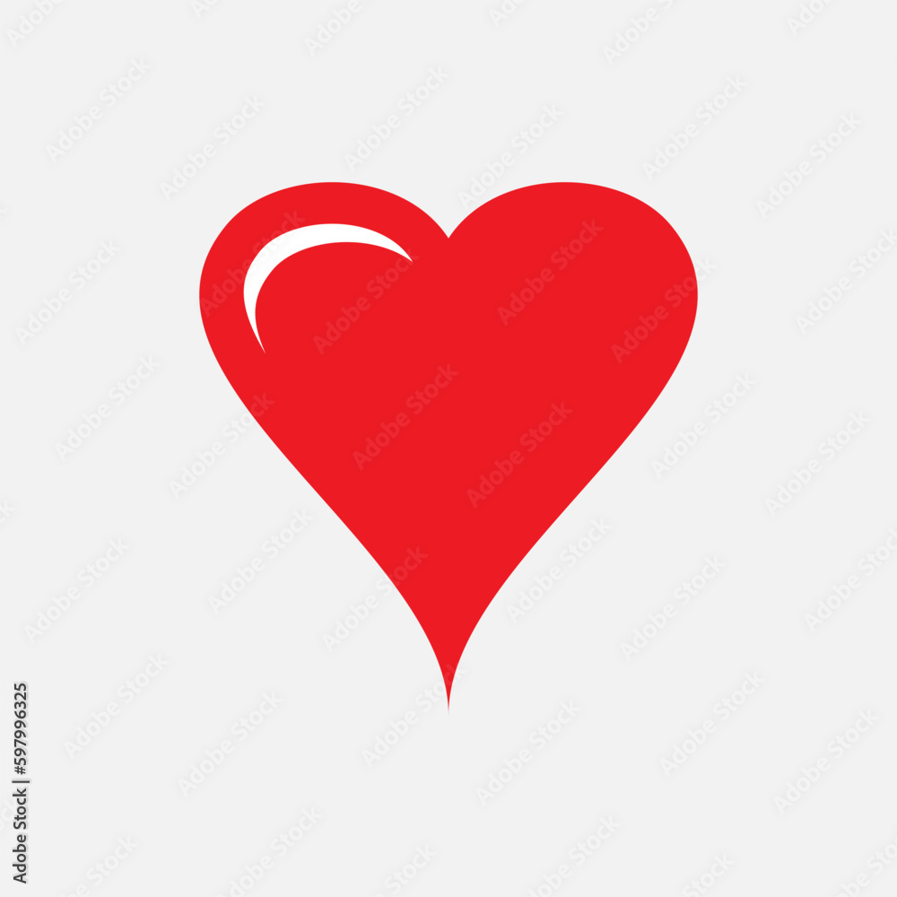 Heart Icon - Vector, Love Sign and Symbol for Design, Presentation, Website or Apps Elements. Heart Icon - Vector, Love Sign and Symbol for Design, Presentation, Website or Apps Elements.
