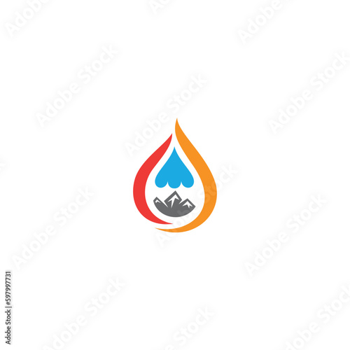 Gas shop Fuel Logo template Gas shop Logo