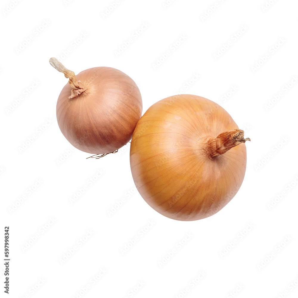 Onions on a white background transparent PNG
