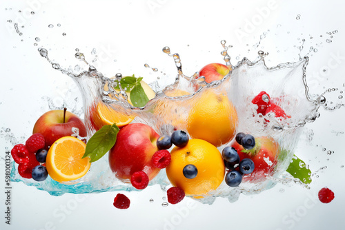 fruits splash