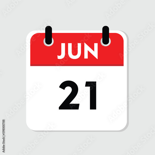 21 june icon with white background