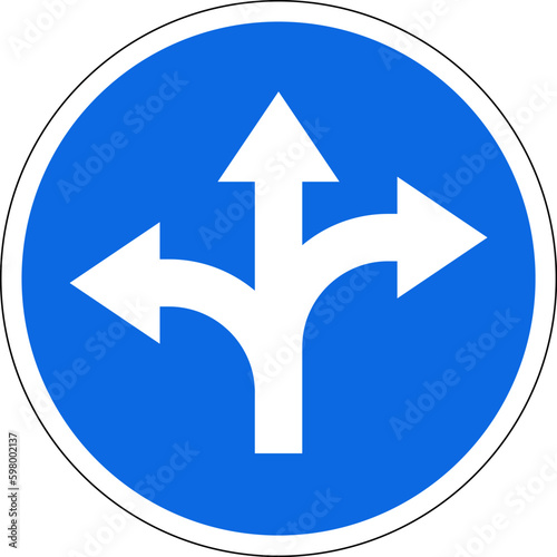 Free Download Detour icon in flat style. Bypass symbol for your web site design, logo, app Vector. - GFXLoad