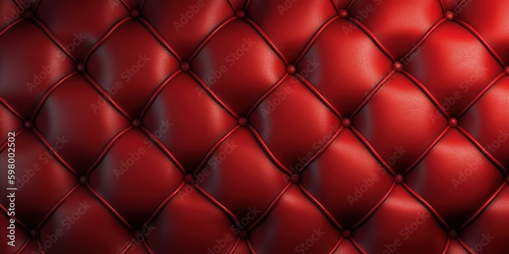 Red Leather Upholstery Background, generative ai Red Leather Upholstery Background, generative ai