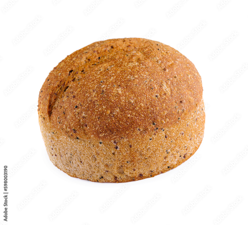 Bread round shape isolated on white background Bread round shape isolated on white background