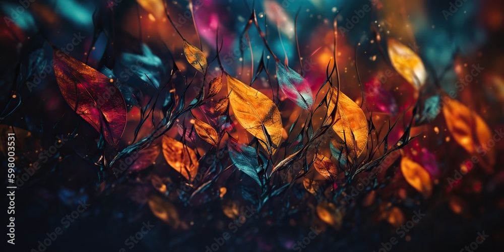 Fototapeta premium AI Generated. AI Generative. Macro realistic shot of bookeh pattern background. Can be used for photo promotion or graphic design inspiration. Graphic Art