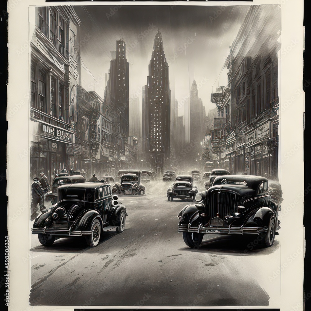 Naklejka premium set of cars Ai generative